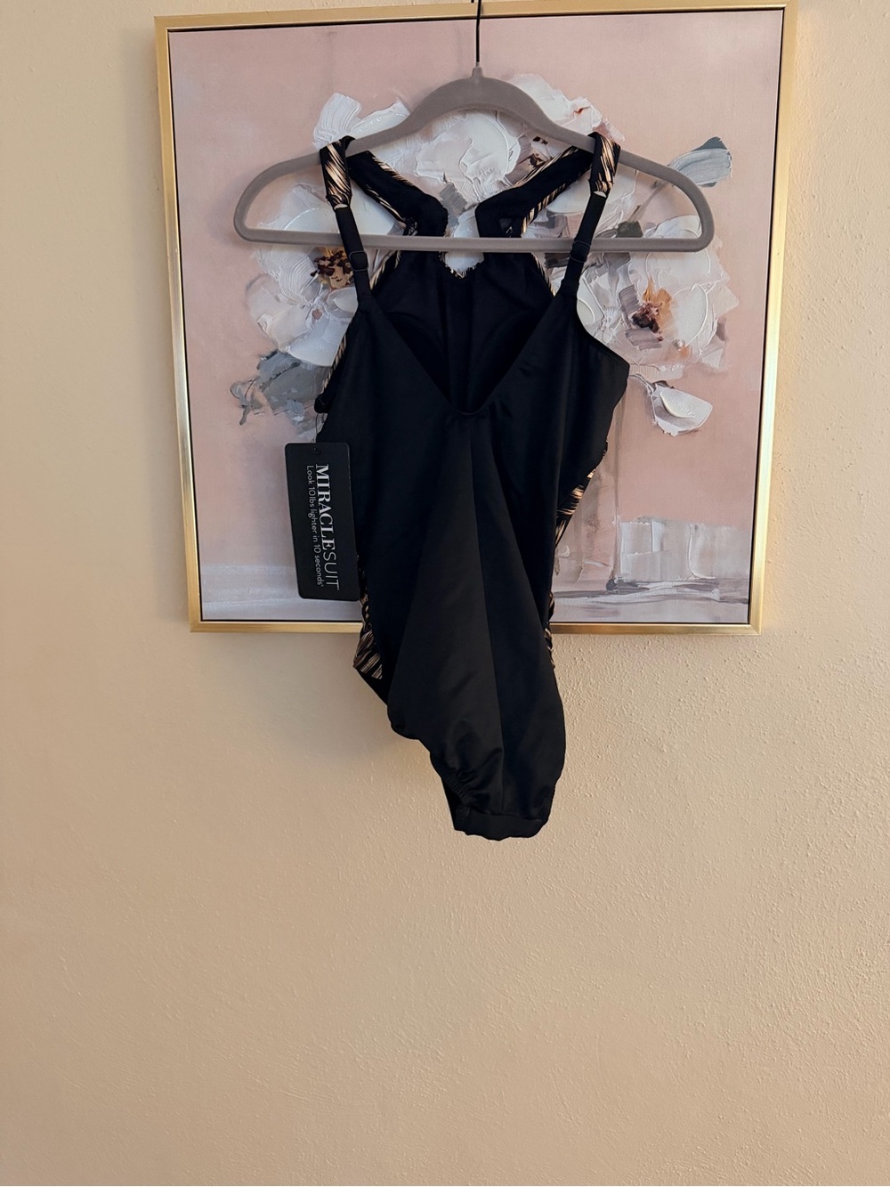 NWT Miraclesuit Aphrodite One Piece Swimsuit | Black Multi | Size 10 | Slimming - Picture 2 of 3